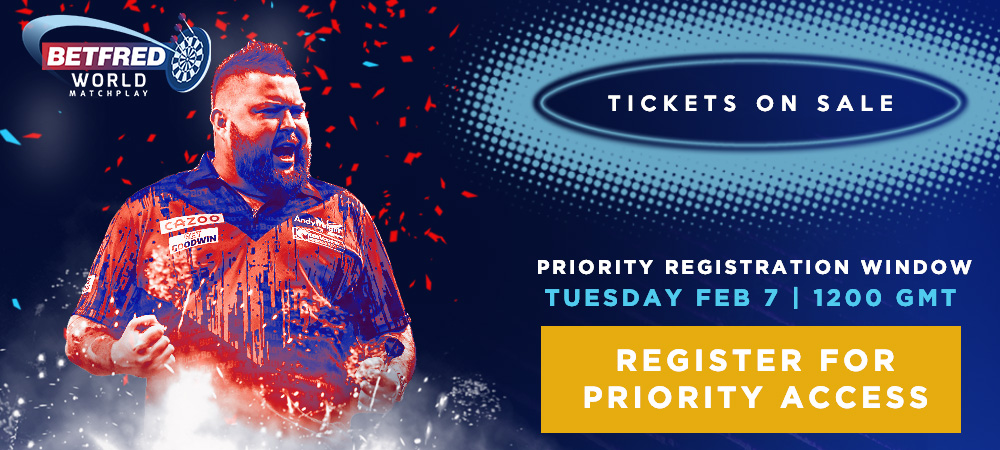 2023 Betfred World Matchplay Ticket Information Confirmed | PDC